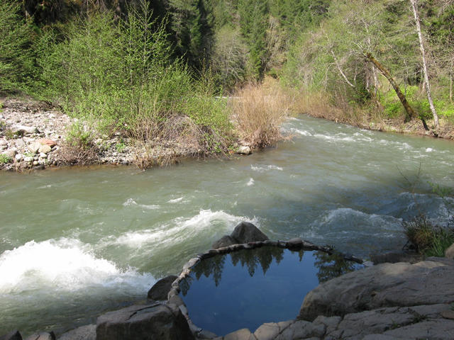 looking upstream over the pool (Kosk)
